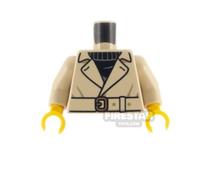 LEGO Minifigure Torso Jacket with Belt over Top TAN