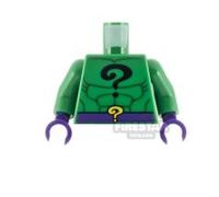 LEGO Minifigure Torso SH The Riddler with Question Mark GREEN