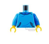 LEGO Minifigure Torso Sweatshirt with Pockets DARK AZURE
