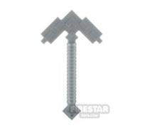 LEGO Minifigure Weapon Minecraft Pickaxe FLAT SILVER