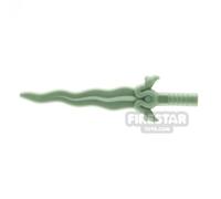 LEGO Minifigure Weapon Sword with Curved Blade SAND GREEN