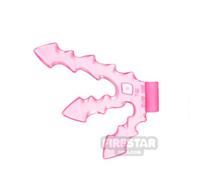 LEGO Minifigure Weapon Triple Lightning Bolt TRANS DARK PINK