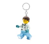 LEGO Minifigures Keychain Light - Male Nurse - 3 Inch Tall Figure (KE194H), White