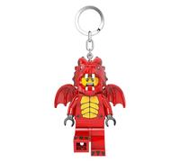 LEGO Minifigures Large 3 Inch Tall Figure Keychain Light - Dragon Suit Guy (KE196H), Red, Large - 3 inches tall, Red, Large - 3 inches tall
