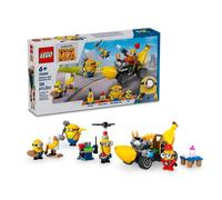 LEGO Despicable Me Minions and Banana Car Toy, Movie Set for 6 Plus Year Old Kids, Boys & Girls, Fun Small Vehicle Playset, Gift for Fans of Creative Building 75580