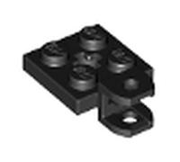 LEGO Modified 2 x 2 with Tow Ball Socket, Short, Flattened with Holes and Axle Hole in Center, Part 63082 (Black, 10, count)