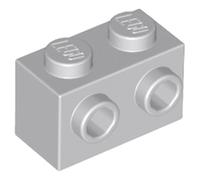 LEGO Modified Brick 1 x 2 with Studs on 1 Side, Part 11211 (Light Bluish Gray, 10, count)