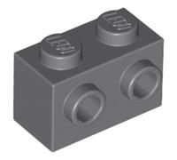 LEGO Modified Brick 1 x 2 with Studs on 1 Side, Part 11211, Part 11211, Choose Your Colour (Dark Bluish Gray, 10, count)