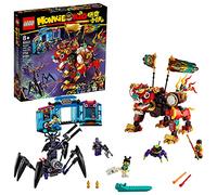 LEGO Monkie Kid: Monkie Kid's Lion Guardian 80021 Building Kit; Cool Mech Toy for Kids; Battle Playset Featuring a Mech, Battle Rig, Buildable Arcade with Toy-Grabbing Game and 5 Minifigures