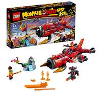 LEGO Monkie Kid Red Son’s Inferno Jet 80019 Building Kit (299 Pieces), Multicolor