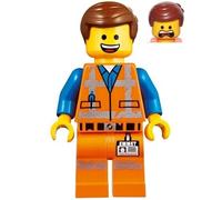 LEGO Movie 2 Emmet Smile/Scream Worn Uniform Minifigure Split from 70826 Set (Bagged)
