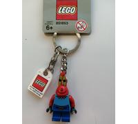 LEGO MR KRABS FROM SPONGEBOB MINIFIGURE KEYRING KEYCHAIN (GREY TAG) RARE 851853