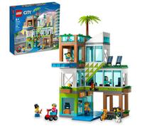 LEGO My City Apartment Building 60365 Toy Set with Connecting Three Floor Room Modules Includes a Mobility Scooter Bike and 6 Minifigures for Imagin