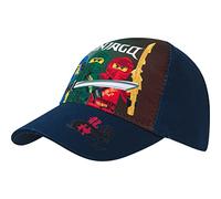 LEGO Ninjago Baseball Cap, Peaked Cap for Children, Boys, Cap with Velcro Fastening, Adjustable, blue, XS