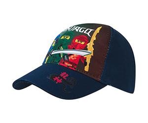 LEGO Ninjago Baseball Cap, Peaked Cap for Children, Boys, Cap with Velcro Fastening, Adjustable, blue, XS