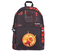 LEGO Ninjago Basic School Backpack Kids Boys Everyday Travel Rucksack 18L Black