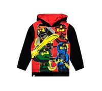 LEGO Ninjago Boys Hoodie | Kai, Lloyd, Jay And Nya Hooded Sweatshirt | Cotton Hoodie | Ninja Boys’ Hoodies | Black 10-11 Years