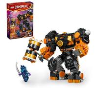 LEGO NINJAGO Cole’s Elemental Earth Mech Mini Ninja Toy, Customizable Action Figure Adventure Toy with Cole and Wolf Warrior Minifigures, Ninja Gift for Boys, Girls and Kids Ages 7 and Up, 71806