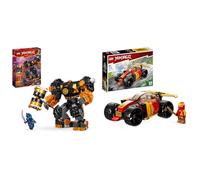 LEGO NINJAGO Cole's Elemental Earth Mech & Kai's Ninja Race Car 71780