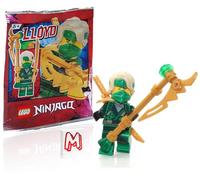 LEGO NINJAGO Crystalized Minifigure - Lloyd (Hair) with Dual Golden Weapons (Limited Edition Foil Pack)