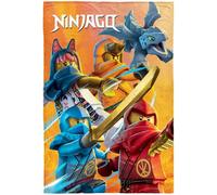 Lego Ninjago Fire Large Blanket 120 x 150 cm Cole Jay Kai Lloyd Zane Nya Misako Sensei Wu Lord Garmadon Soft Children's Fleece Blanket Blanket Sofa Blanket Pass. For bed linen
