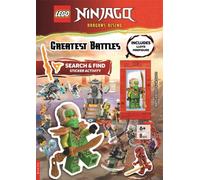 LEGO® NINJAGO®: Greatest Battles Search & Find Sticker Activity Book (with Lloyd minifigure and Golden Sabre)