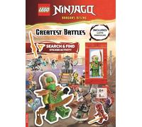 LEGO® NINJAGO®: Greatest Battles Search & Find Sticker Activity Book (with Lloyd minifigure and Golden Sabre) (LEGO® Search and Find)