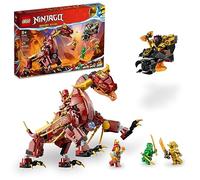 LEGO NINJAGO Heatwave Transforming Lava Dragon 71793 Building Toy Set, Features a Ninja Dragon, a Hovercraft Vehicle and 5 Minifigures, Lava Dragon Toy for Kids Ages 8+ Who Love Ninja Adventures
