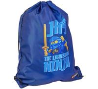 Lego Ninjago Jay School Shoe Bag Kids Drawstring Gym Sack Sports Bag Blue