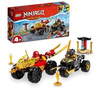 LEGO NINJAGO Kai and Ras’ Car and Bike Battle 71789 Beginner Building Toy Set, Features a Ninja Car Toy and Bike Plus 2 Minifigures, Birthday Gift for Toddlers and Kids Who are Little Ninja Fans