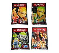 Lego Ninjago Kai Lloyd Jay and Pyro Whipper FS Spinjitzu Slam Minifigures- Collector Foil Pack Combo