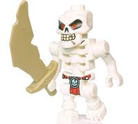 LEGO NINJAGO Legacy Minifigure - Wyplash Skulkin Skeleton (with Sword)