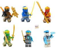 LEGO Ninjago: LEGO Ninjago Combo Set: 6 Core Ninja Minifgures (Lloyd, Jay, Cole, Zane, NYA and Kai)