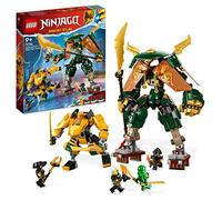 LEGO NINJAGO Lloyd and Arin's Ninja Team Mechs Set with 2 Combinable Action Figures and 5 Minifigures, Ninja Battle Playset for Kids, Boys & Girls 71794