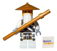 LEGO Ninjago: Master Sensei Wu Ninja Dragon Minifigure with Battle Staff