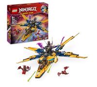 LEGO NINJAGO Ras and Arin’s Super Storm Jet Toy with a Dragon Drone, Shooters, Blades & Engines - Incl. 3 Minifigures for Ninja Role Play - Building Set for 8+ Year Old Boys & Girls - 71833