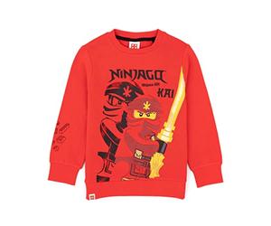 LEGO Ninjago Sweater Boys Kids Kai Warrior Long Sleeve Red Jumper 12 Years