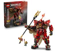 LEGO NINJAGO The Fire Knight Mech Building Set - Model Kit with Kai Minifigure from Legends Monstrosity - Teen Room Decor - Gift for Teenage Boys and