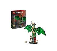 LEGO Ninjago The Guardian Dragon Model Kit - Features a Posable Dragon Figure, Master Wu Minifigure & a Scenic Rock-Effect Display Stand - Gift for 14+ Year Old boys & Teenage Monstrosity Fans - 71847