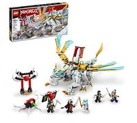 LEGO NINJAGO Zane’s Ice Dragon Creature 71786, 2in1 Dragon Toy to Action Figure Warrior, Model Building Kit, Construction Set for Kids with 5 Minifigures, Golden,green