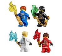 LEGO® NinjagoTM Ninja's set of 4 - Cole, Jay, Kai, Zane Techno Robe minifigures (Each with Techno Blade)