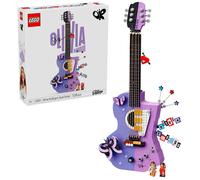 LEGO Editions Olivia Rodrigo's Dual Guitar - 3D Model Kit w/ 2 Minifigures, Stars & Butterflies - Kids' Room Decor - Music Gift for 14+ Year Old Teenage Girls, Boys & Fans - 43031