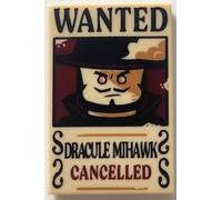 LEGO One Piece 2x3 Wanted Tiles, Choose Your Own (DRACULE MIHAWK)