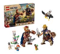 LEGO ONE PIECE Dorry vs. Brogy - Giants of Little Garden - Interactive Toy w/ 2 Action Figures & 5 Minifigures - Gift for 9+ Year Old Boys, Girls & Fans - 75644