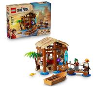 LEGO ONE PIECE Windmill Village Hut Toy with a Boat, Young Luffy, Shanks & Makin