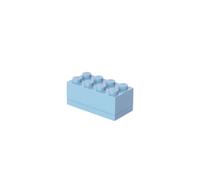 LEGO Mini Box 8 Knobs Light Royal Blue - Versatile Small Storage Box for Snacks, Jewellery, Hair Accessories, and Souvenirs - Easy to Clean, 46x92x43 mm
