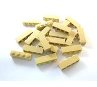 LEGO Pack of 20 stone 1x4 knobs in beige.