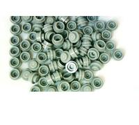 LEGO Pack of 80 round plate 1 x 1 in light grey.