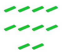 LEGO Part Tile 1 x 4, Part 2431 (Bright Green, 10, count)