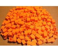 Lego Parts: 100 Orange Bricks 1x1